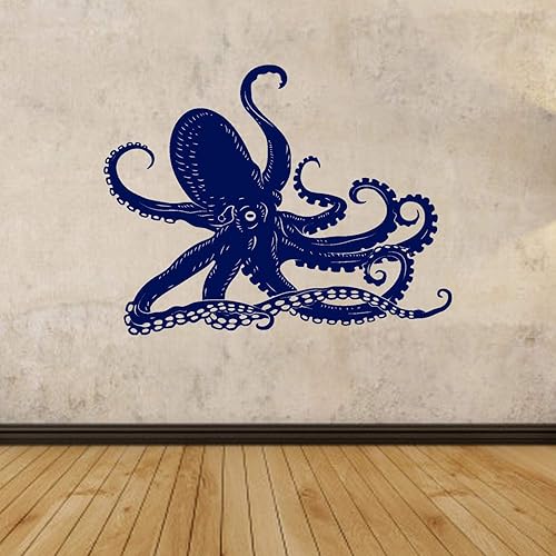 Miniatura 4 de Calcomanía de pulpo, pulpo, animales marinos kraken, océano, calcomanías de pared, calcomanías de pared, baño, cuarto de baño, habitación infantil,