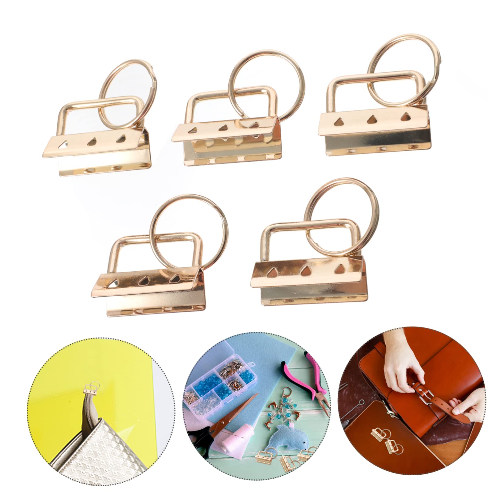 Healeved Diy Buckles Metal Buckle for Handbag Purse Strap Clip Bag Making Clasps