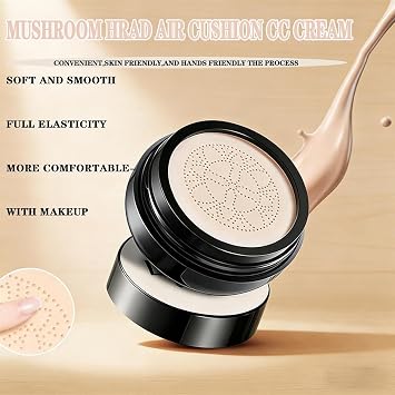 New Foundation for Older Women,Perfect for Light-Medium Complexions,Cosmetic Glow Foundation,Air Cushion CC Cream - BB Cream Foundation Makeup Moisturizing Concealer Long (NO.21, 1 Fl Oz (Pack of 1))