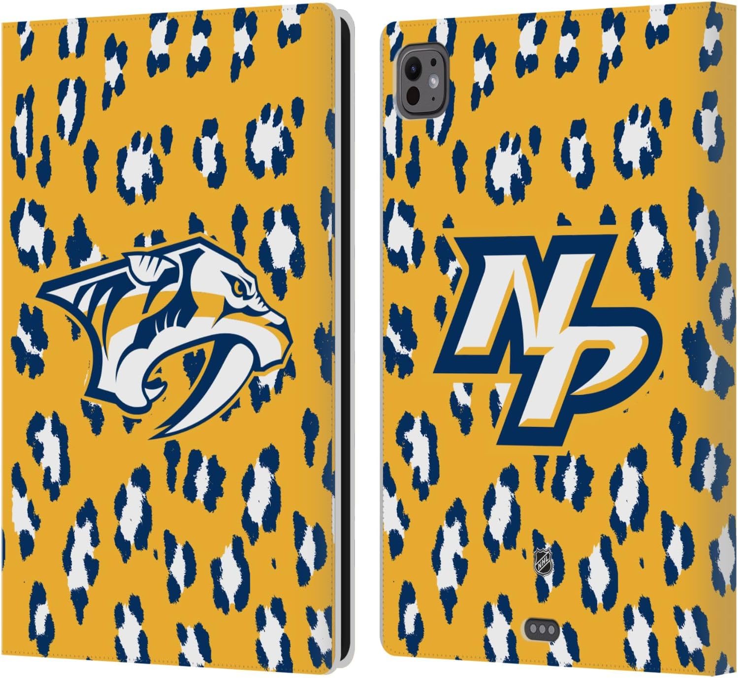 NHL leopard pattern Nashville Predators iPad Pro 11 case with card holder