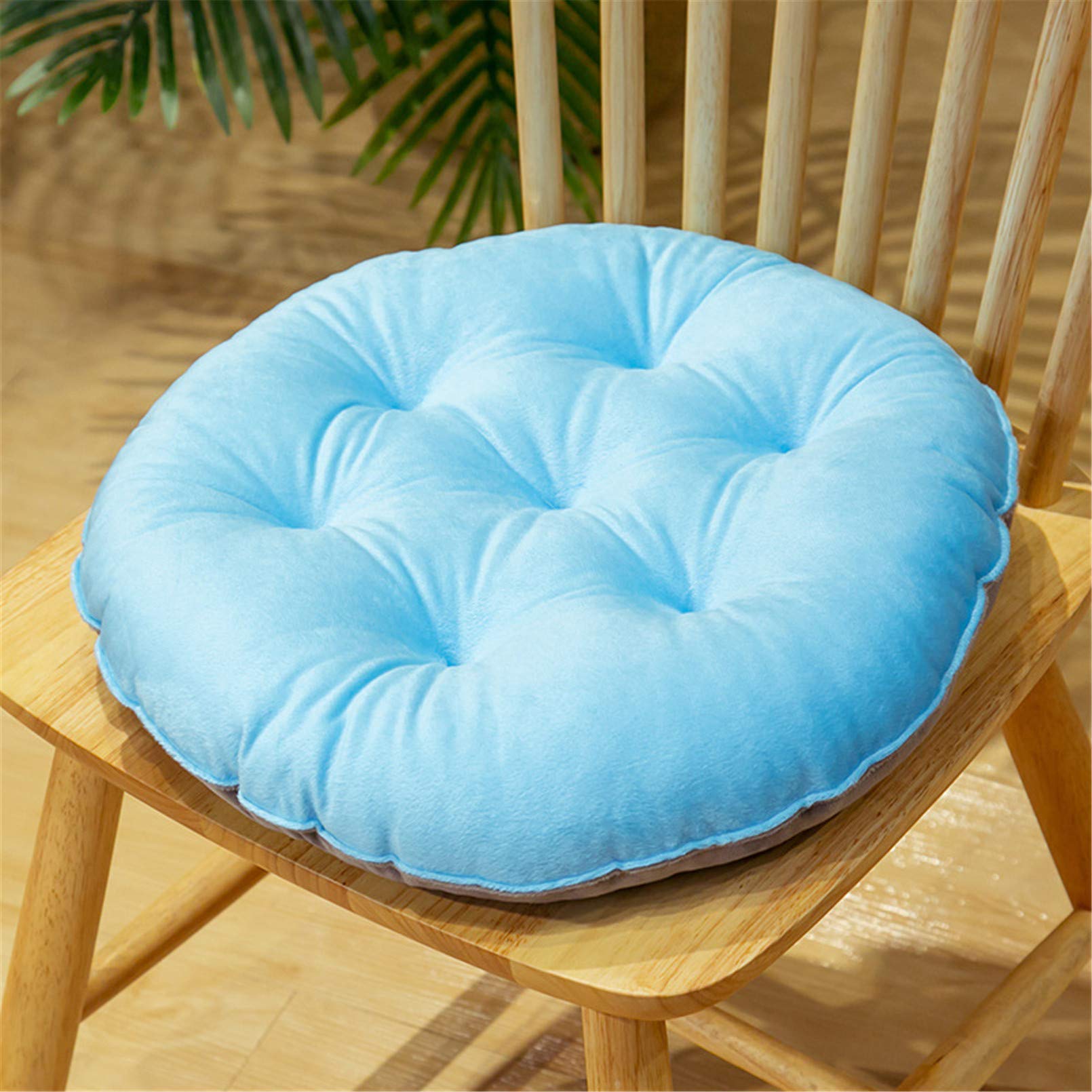 Coussin Décoratif en Cristal de Velours Bleu Haute Qualité