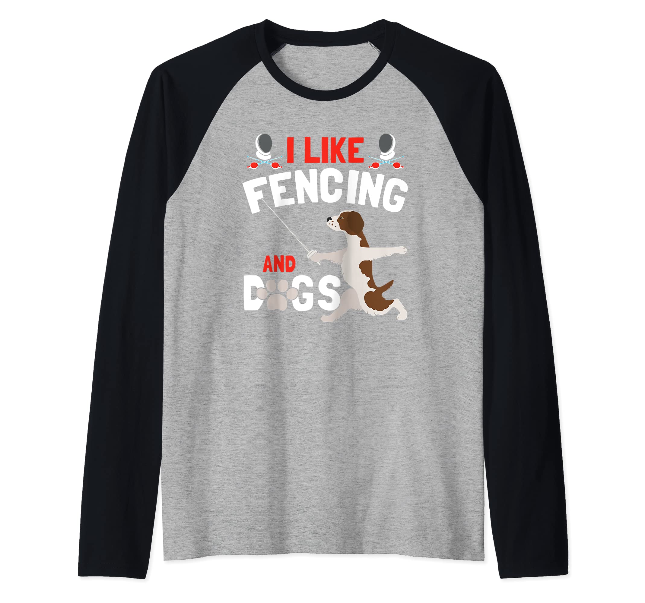 Fencer Fencing Sport Raglan Baseball Tee