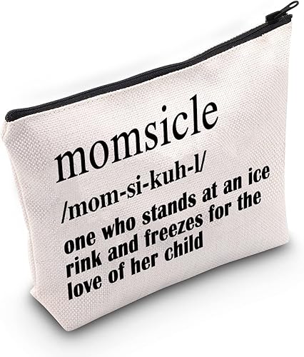 Miniatura 2 de ZJXHPO Kit de supervivencia para mamá de hockey bolsa de maquillaje para momsicle con cremallera bolsa de accesorios de definición de momsicle