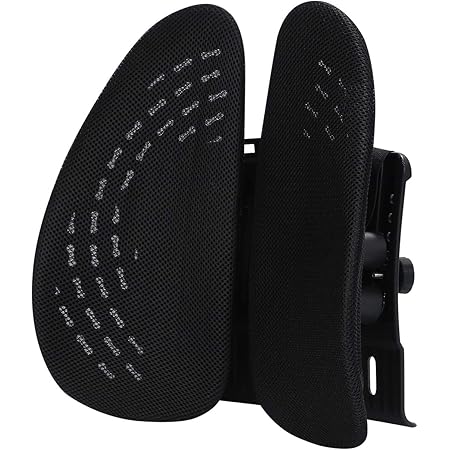 Amazon Kurashi 腰枕 背もたれクッション ランバーサポート 人間工学 椅子 デスクチェア 腰痛 姿勢 対策 メッシュ素材 座ぶとん 背あて 文房具 オフィス用品