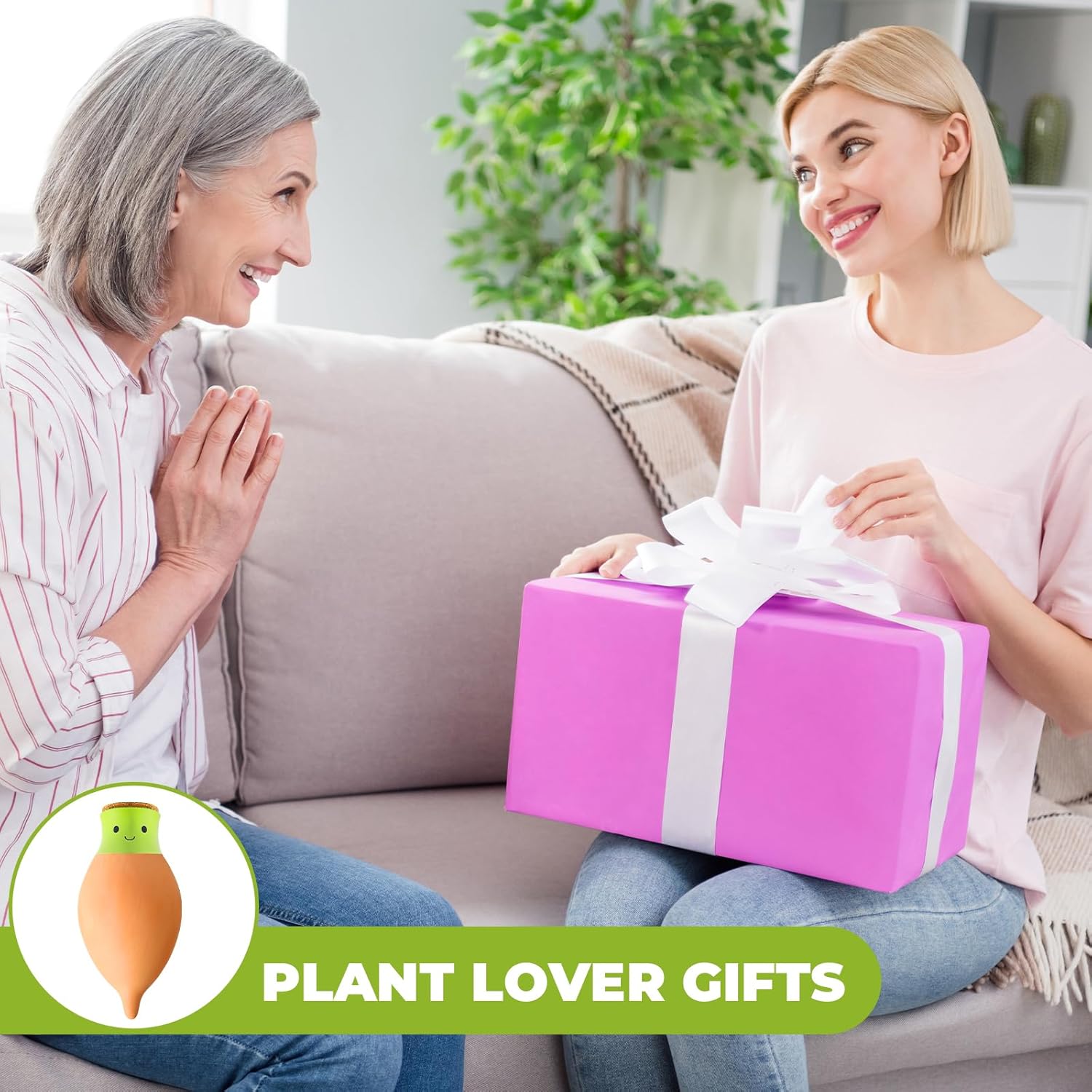 KGZZIZI 4 Pcs Self Watering Terracotta Globes. Large Olla Planter Inserts. Plant Lover Gifts