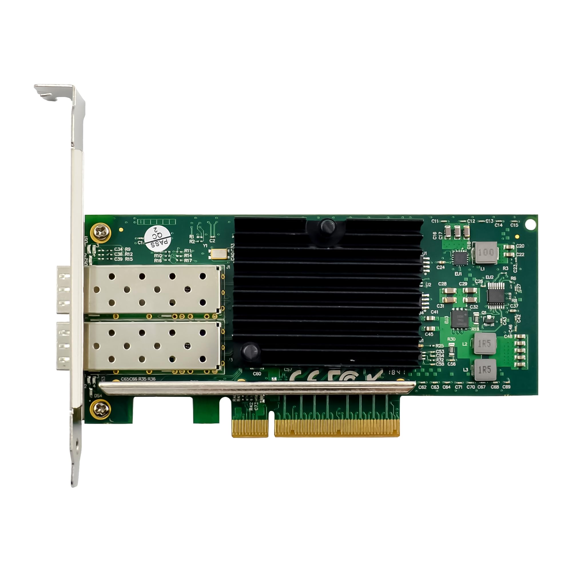 InLine Dual 10-Gigabit Netzwerkkarte, 2X SFP+, PCIe x8, 10 GBASE-T Ethernet LAN Controller, ab Win 7, Server 2008, Linux 2.6 inkl. Low Profile Slotblech, 51131A