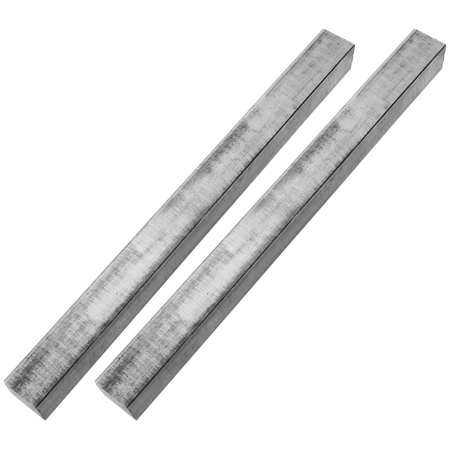 uxcell 2Pcs Square Steel Bar Stock, 1"x1"x12"(25mmx25mmx305mm) 1045 Square Steel Rod Bars Precision Key Stock for Keyways Structural Support Industrial Machinery DIY Craft