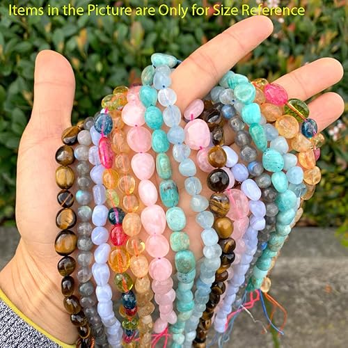 Miniatura 7 de Adabele GZ12-14 - 3 hebras de piedras preciosas curativas de amatista púrpura natural de 0.276 in a 0.472 in, forma libre (total de 45 pulgadas)