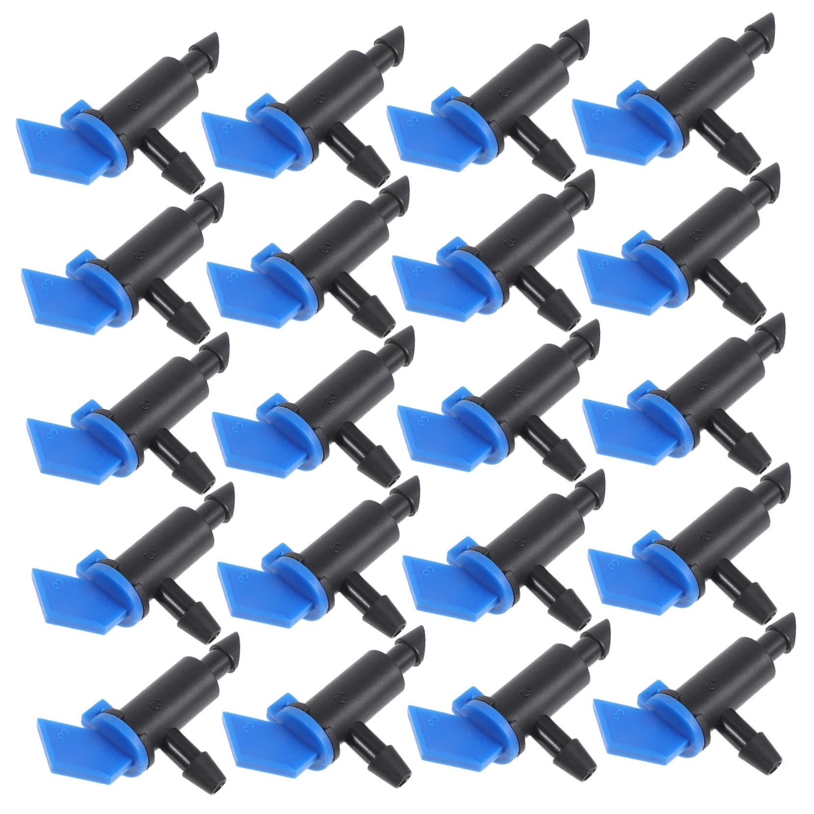 BESTonZON 50Pcs Drip Irrigation System Parts Durable Water Emitters for Efficient Plant Care User Friendly Design for Gardens Lawns and Balconies Compact and Portable Irrigation Device