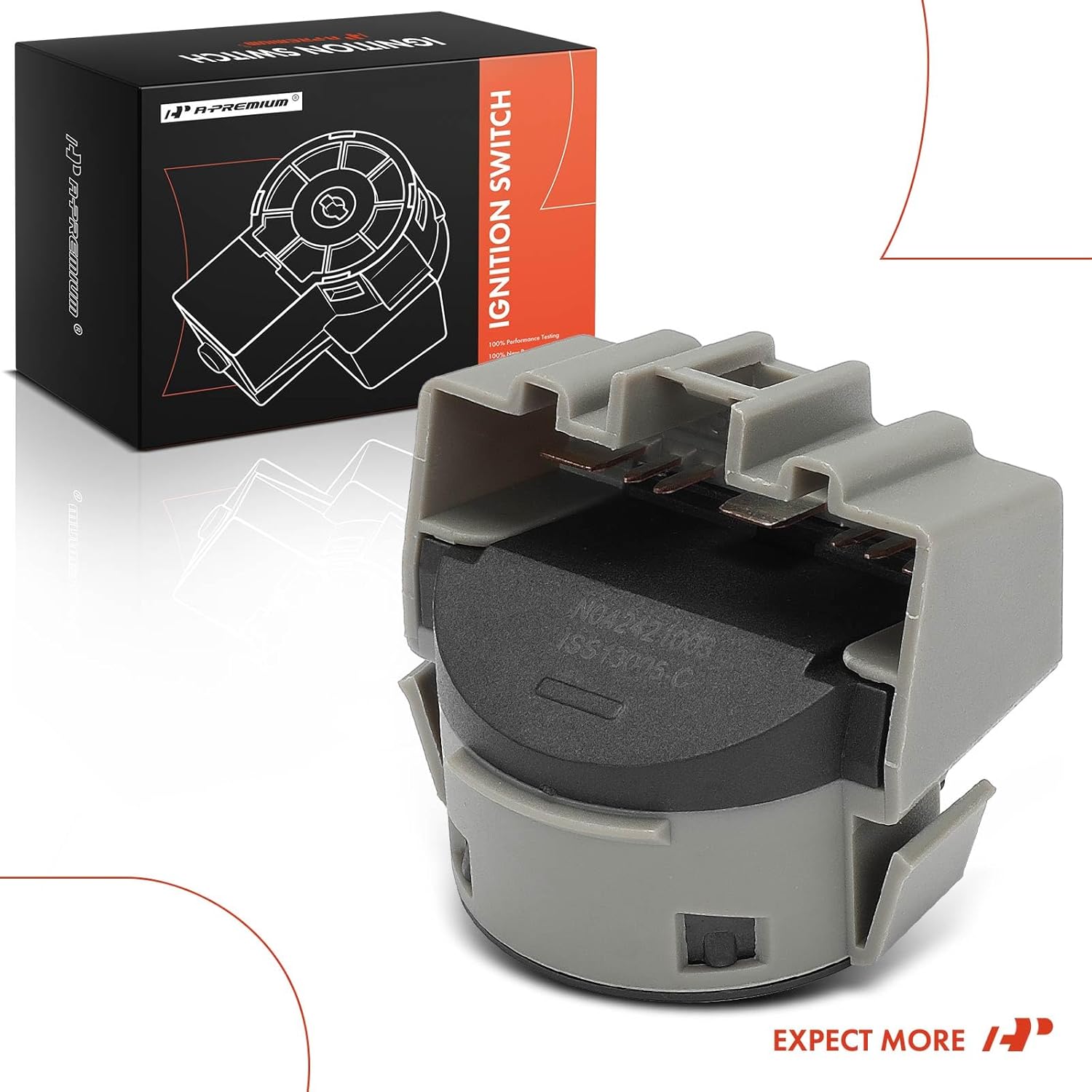 A-Premium Ignition Starter Switch Compatible with Ford Vehicles - Fiesta 2011-2019, Manual Transmission - 7 Blades, Replace# AA6Z11572B