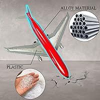 Vista 5 de OTONOPI Avión de juguete de metal fundido a presión, modelo avión, avión de tracción hacia atrás, aerolínea para niños, pasteles, recuerdos