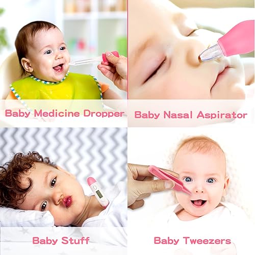 Miniatura 5 de Kit de aseo y cuidado de la salud para bebés, juego de cuidado de seguridad infantil con cepillo para el cabello, peine cortaúñas, aspirador nasal,