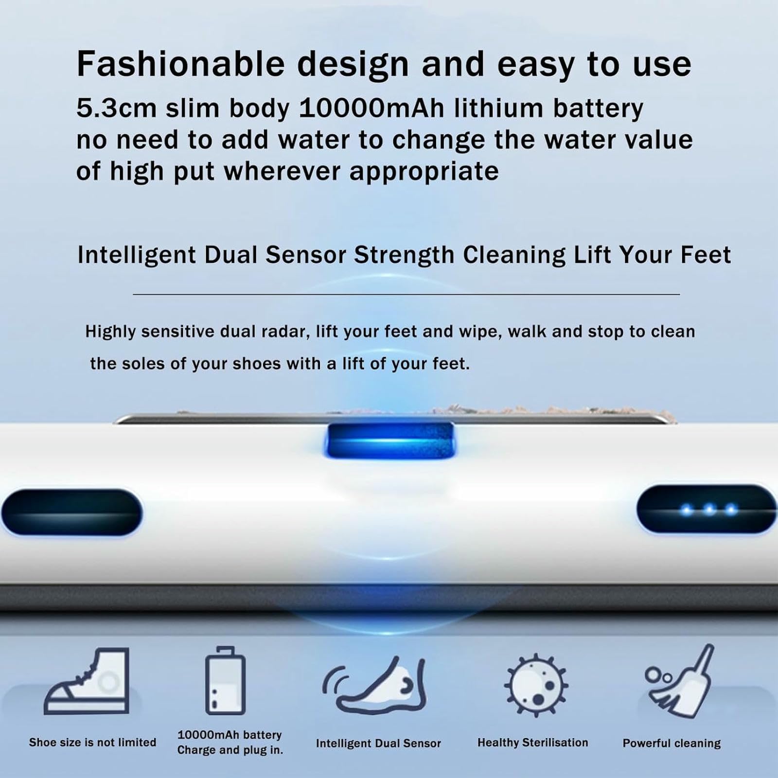 Máquina De Limpieza De Suela Totalmente Automática, Limpiador De Zapatillas De Inducción, Máquina De Limpieza De Suela Eléctrica De Entrada, para El Hogar Y El Hotel