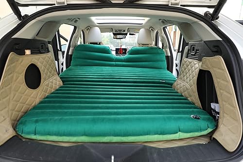 Miniatura 8 de Colchón de aire para SUV, colchón de aire inflable para el hogar, portátil, para camping, exterior, superficie de borra, inflado rápido de Berocia