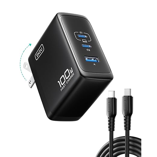 INIU 100W GaN Three‑Port Compact Charger
