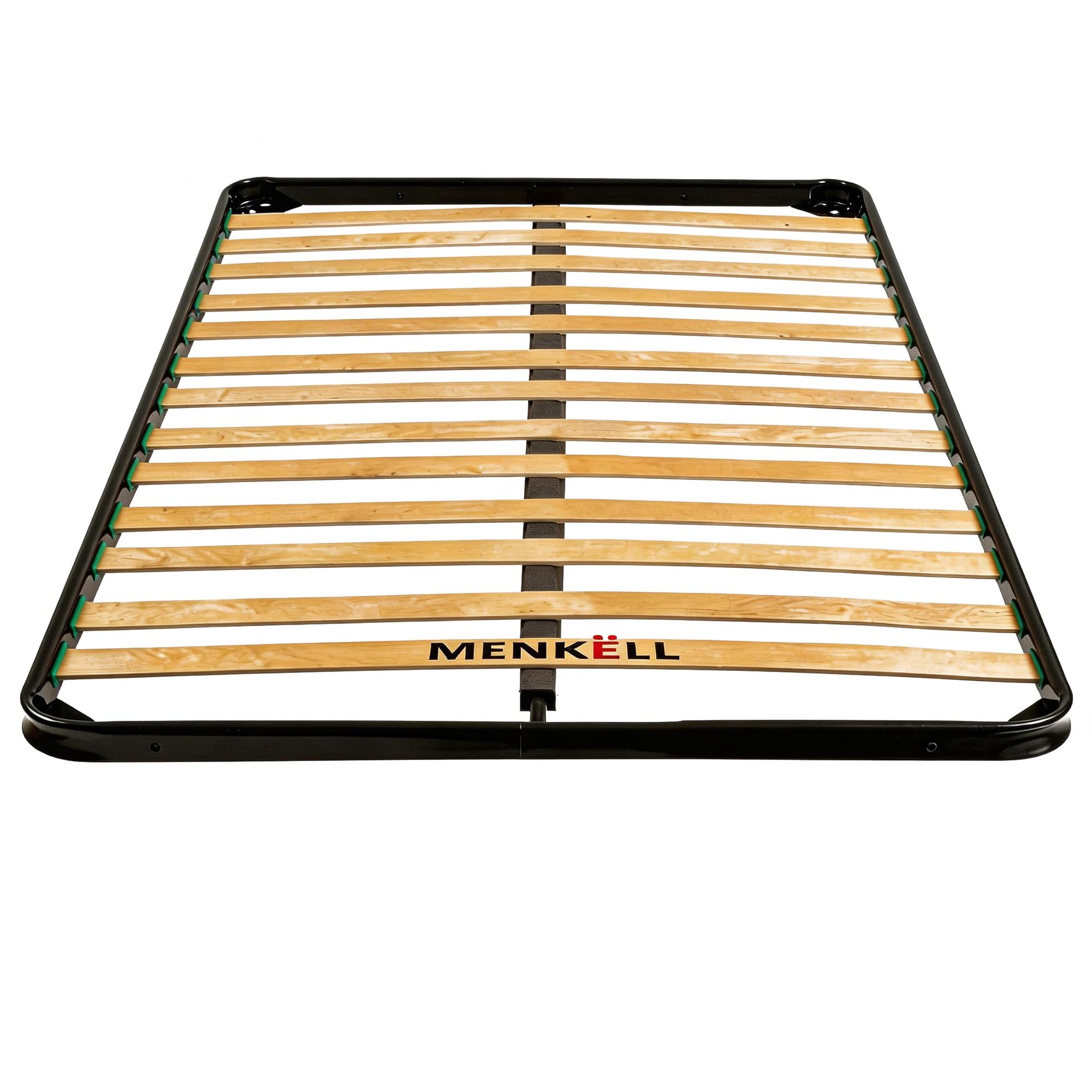 Rete Letto Ortopedica Da Appoggio Senza Piedi Rinforzata per letto da Incasso - Telaio in Ferro e Doghe in Legno - Per Tutti i Tipi di Materassi, Supporta Fino a 170kg (120cm 1 piazza e 1/2)