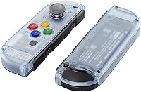 Vista 3 de eXtremeRate - Carcasa de control portátil Joy-Con con set de botones completo repuesto de carcasa hazlo tú mismo para control de Nintendo Switch