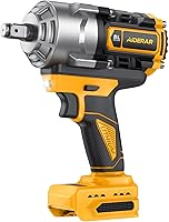 AIDERAR 1328FT-LBS Brushless 1/2" Impact Wrench for DeWalt 20V Battery - High Torque Gun for Trucks & Rusted Bolts (Bare Tool)
