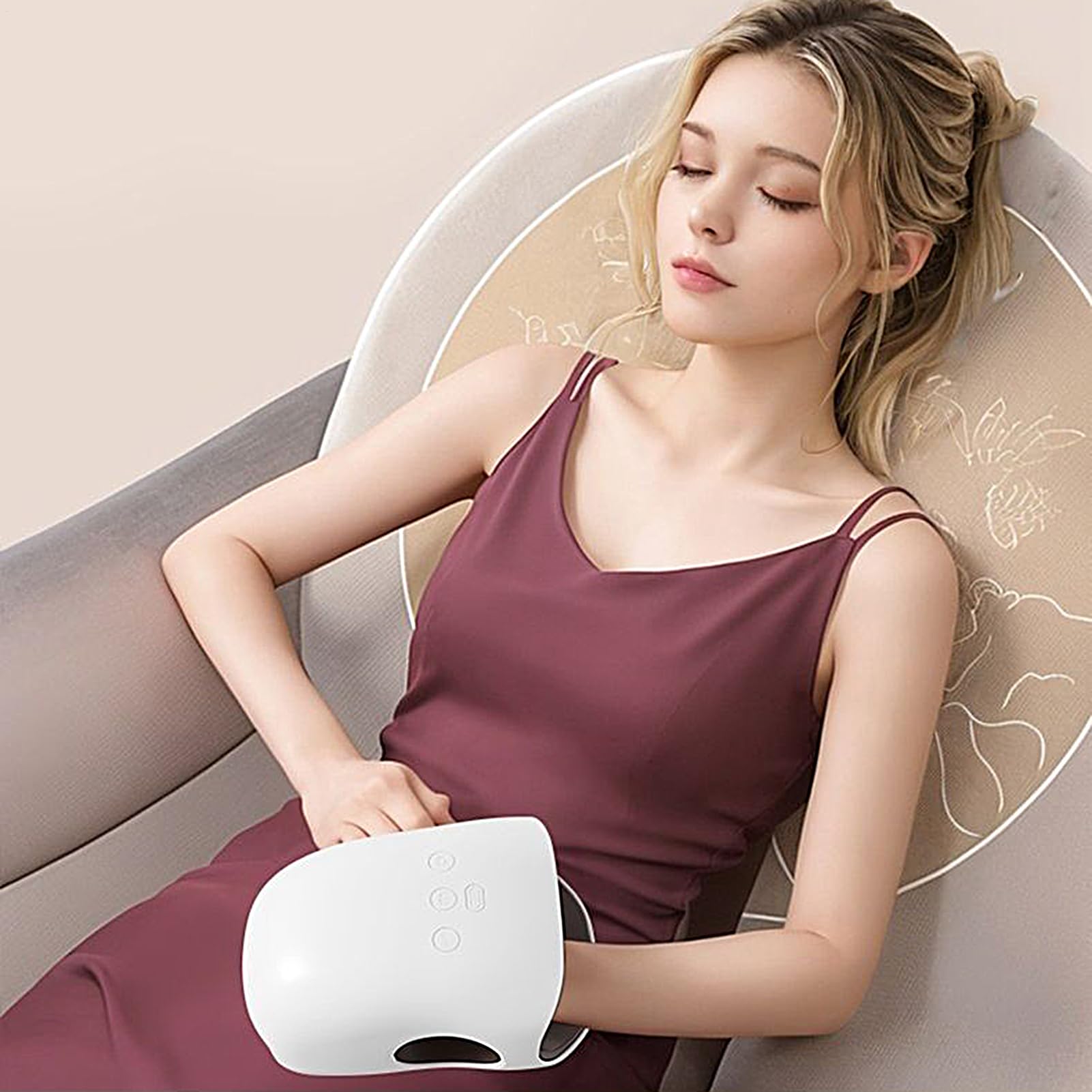 Masajeador De Artrosis Manos, Masajeador Manos Con Calor Y Compresión, Masajeadors Muscular Inalámbrico, Masaje De Mano Inalámbrico Para Artritises Y Túnel Carpiano 3 Modos Para La Circulación