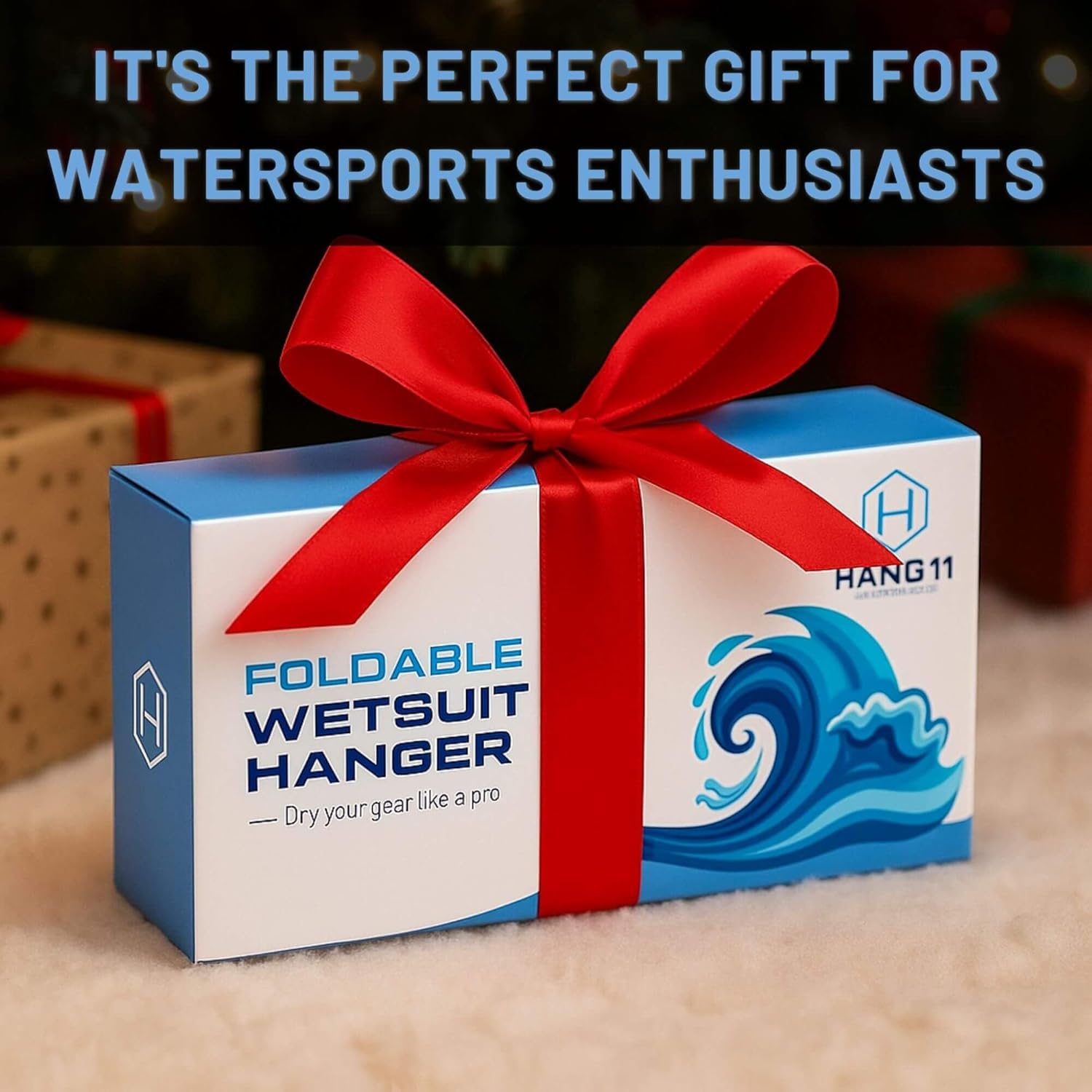 Hang 11 Wetsuit Hanger - Improves Your Wet Suit Longevity, Quick Dryer, Foldable Wetsuit Hangers for Surfers, Ideal for Drysuit Scuba Diving Gear & BCD, Surfing Accessories, Surfing Gifts (Blue) - Image 4