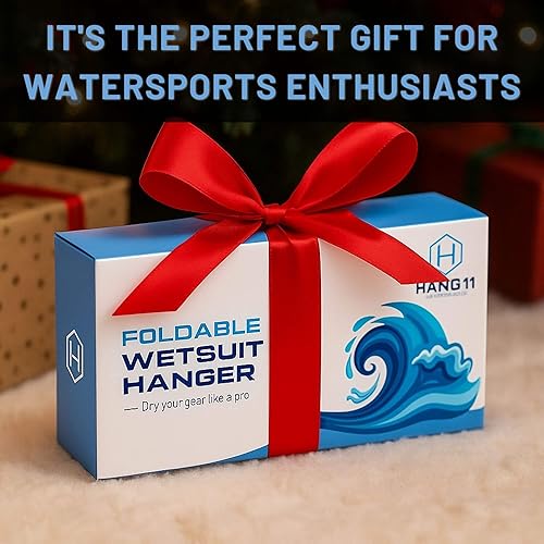 Miniatura 4 de Colgador de traje de neopreno Hang 11 - Mejora la duración de tu traje húmedo, secador rápido, colgadores de traje de neopreno plegables para