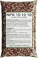 Adubo Fertilizante NPK 10 10 10-1kg - Para Flores, Frutas, Jardins e Vasos - Crescimento Rápido