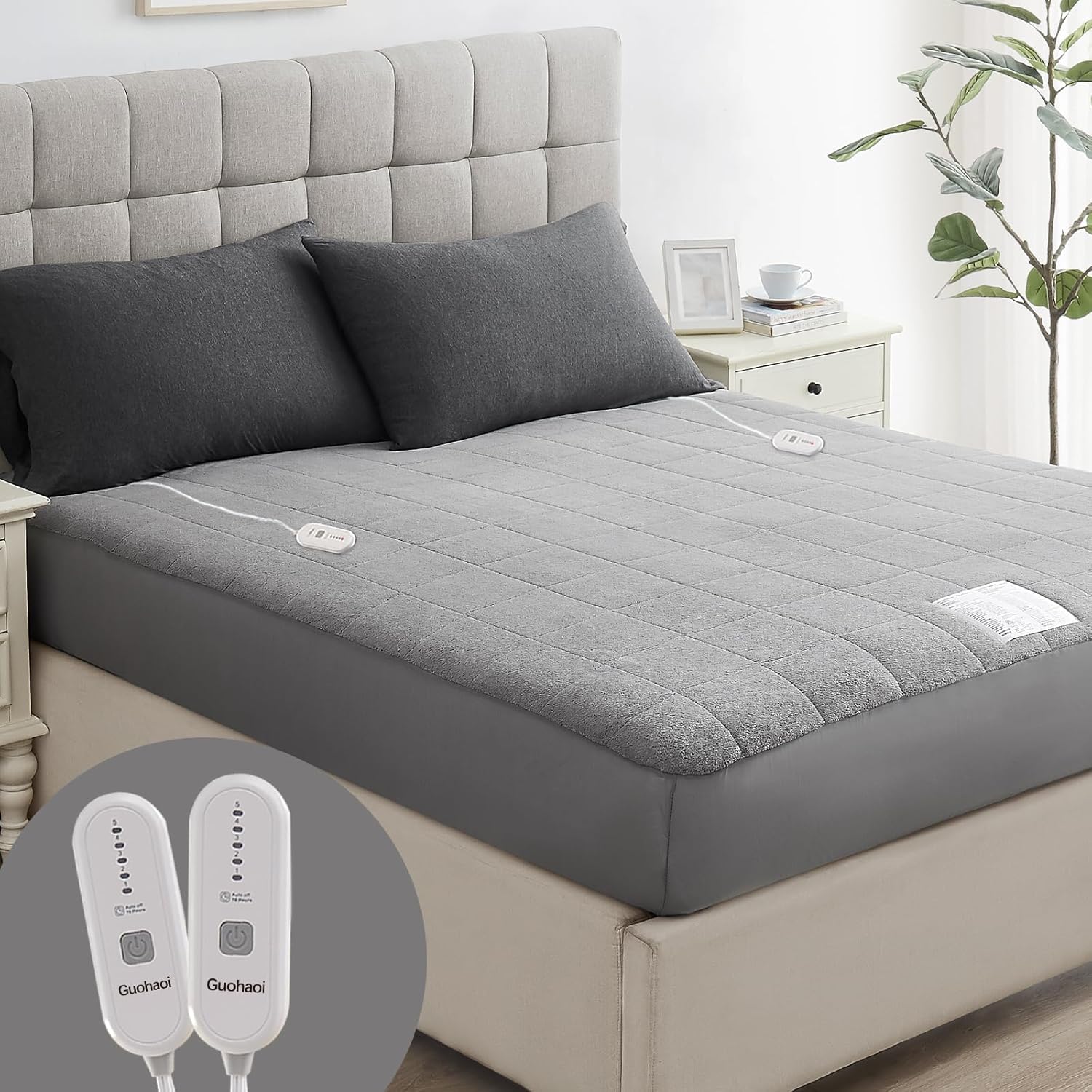 Guohaoi Heated Mattress Pad California King Size Coral