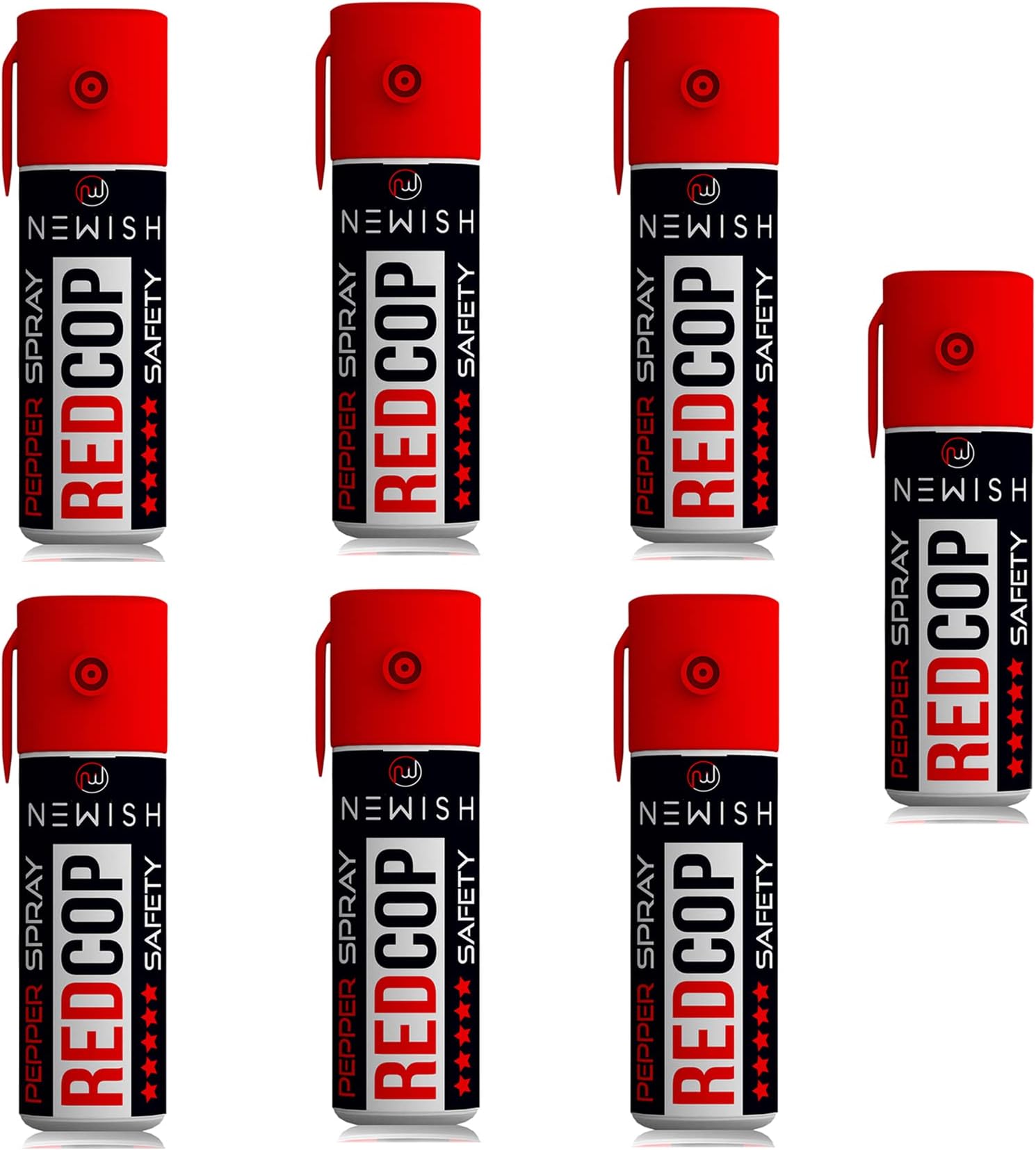 Self Defense Pepper Spray 55 ML (Pack of 7) | Pocket-Sized Safety Spray for Women, Men & Travelers | Night Walks, Outdoor Protection, Quick-Action, Non-Lethal, Legal, 15 ft Range