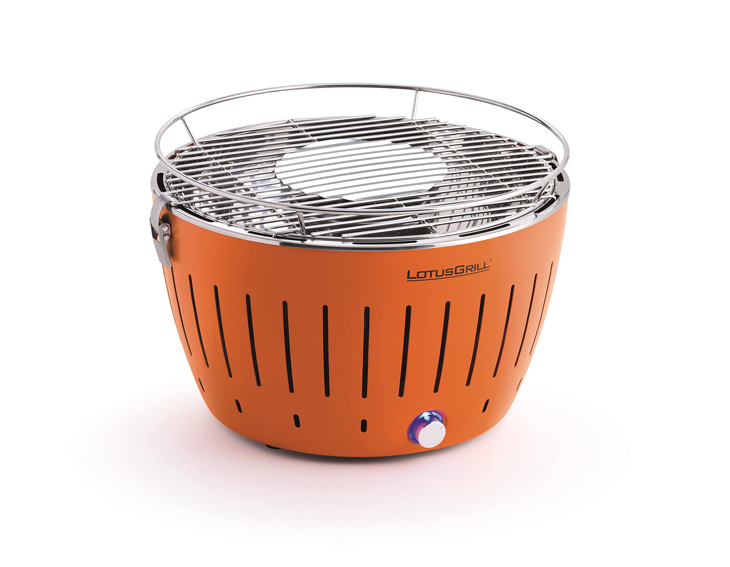 Lotusgrill - lotusgrill orange - Barbecue … charbon portable 35cm orange avec housse