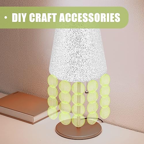 Miniatura 6 de Sewroro 100 unidades de conchas redondas de Capiz de mar, conchas de Capiz, conchas de viento planas de mejillón, moneda con agujeros dobles para