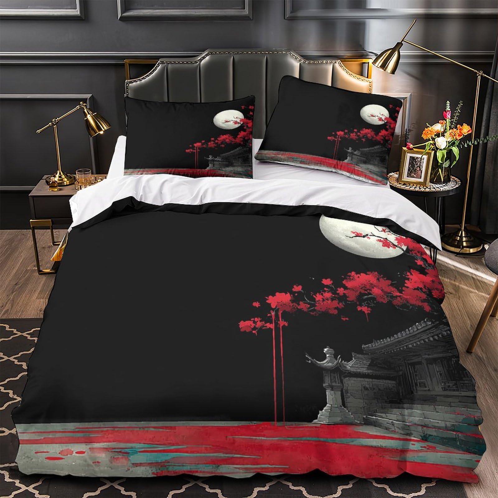 Parure de lit microfibre au fini texture murale et confort premium
