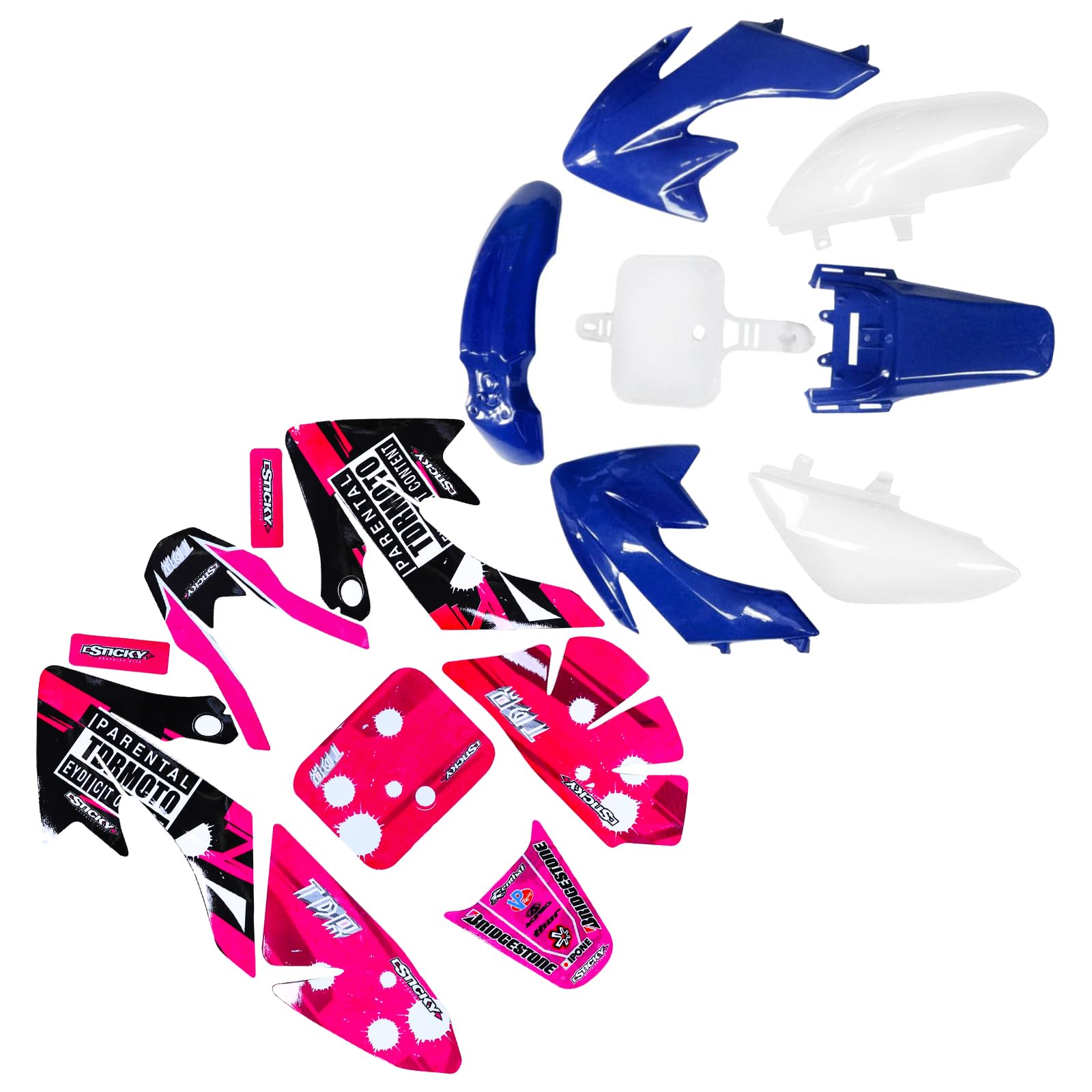 Amazon.com: ICONSPORTSS CRF50 Plastics Kit Pit Bike Parts Fairings