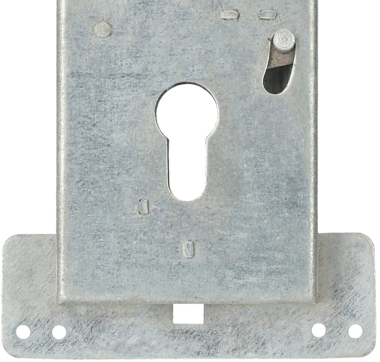 KOTARBAU® Cerradura para Puertas de Garaje batientes, Puertas de Entrada a almacenes, rejas, Cerradura de embutir, Cerradura para Puertas y portones 60 mm, Cerradura para portones y Puertas de Acceso