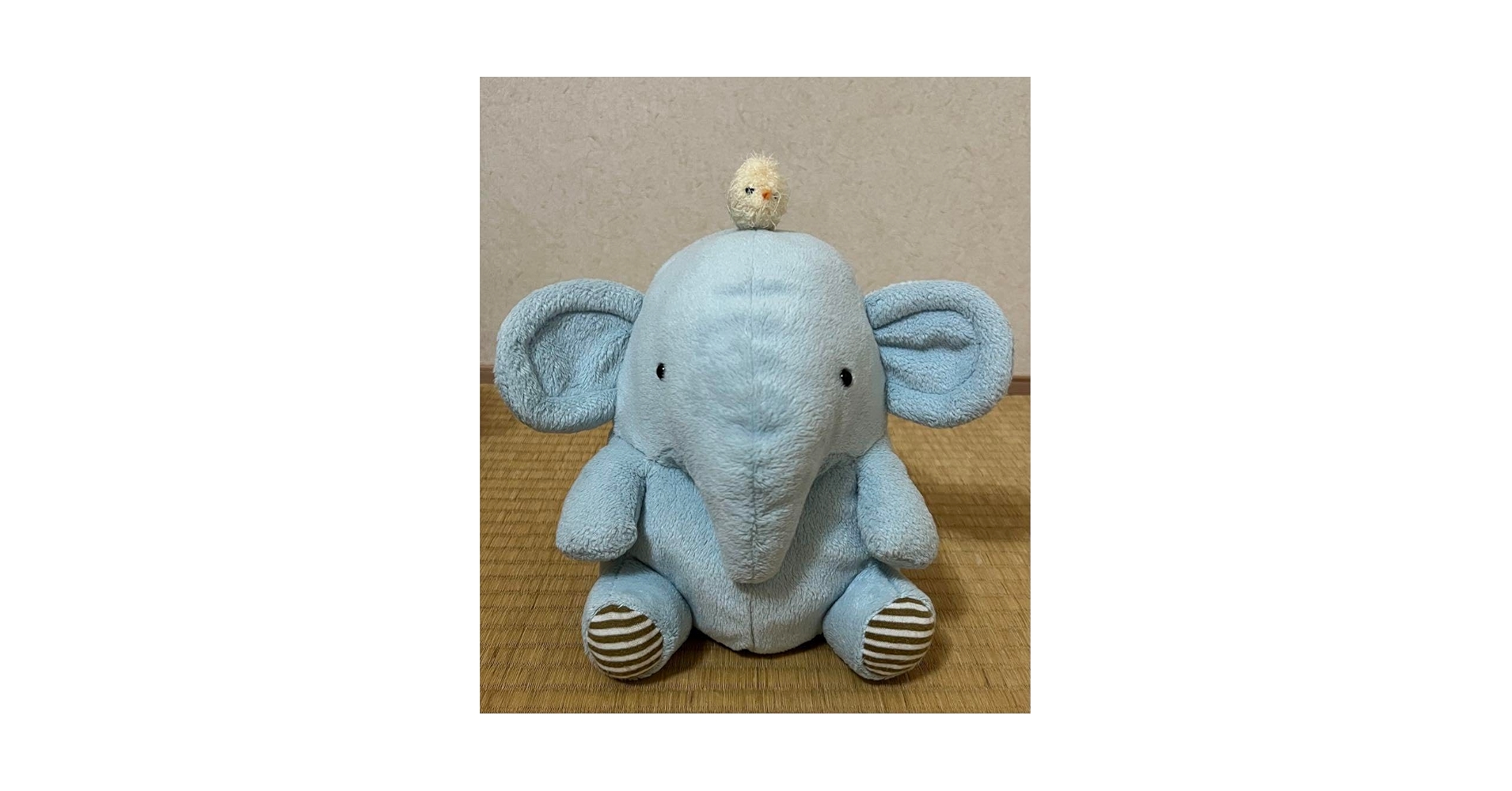 Amazon.co.jp: モンスイユ ひよこまめとゾウ ぬいぐるみ : おもちゃ