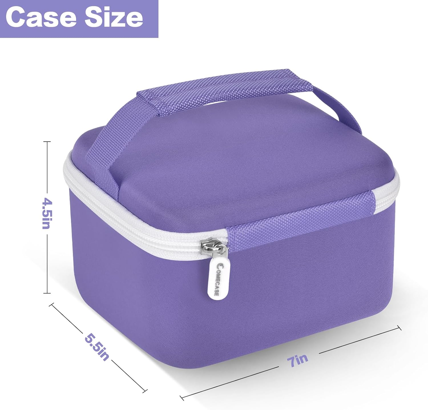 Portable Carrying Case Compatible with Polaroid Now 2nd/ for 3rd Generation I-Type Instant Camera/for Now/for Now+/ for OneStep 2 VF/for OneStep+ Instant Film with Mesh Pocket (Purple)