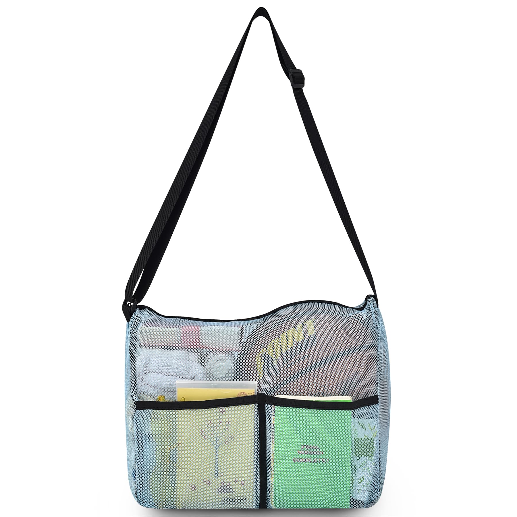 Mildbeer 12x6x12 Mesh Crossbody Bag for Gym &amp; Beach