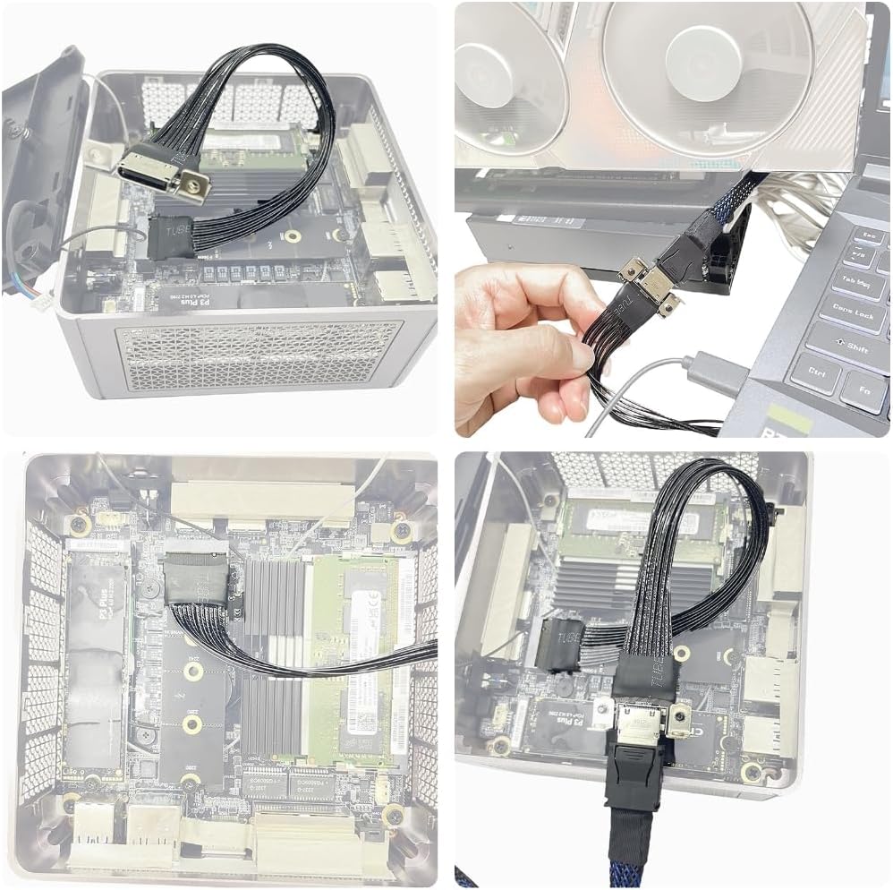 Laptop eGPU Bracket for Oculink/M.2 NVMe External Graphics Card Dock Expansion