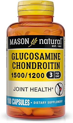 Miniatura 8 de MASON NATURAL Glucosamina condroitina 15001200 3 por día con vitamina C - Apoya la salud de las articulaciones, mejora la flexibilidad y movilidad*,