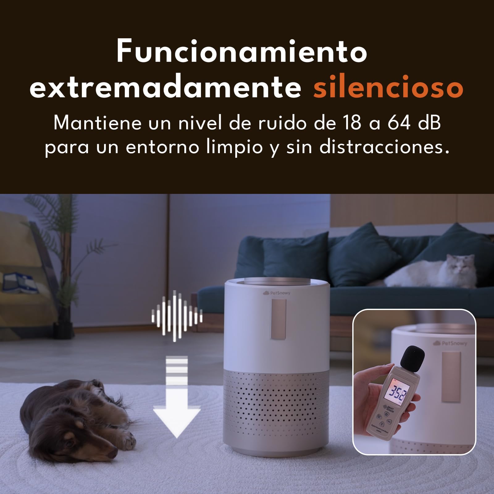 PetSnowy Purificador de aire