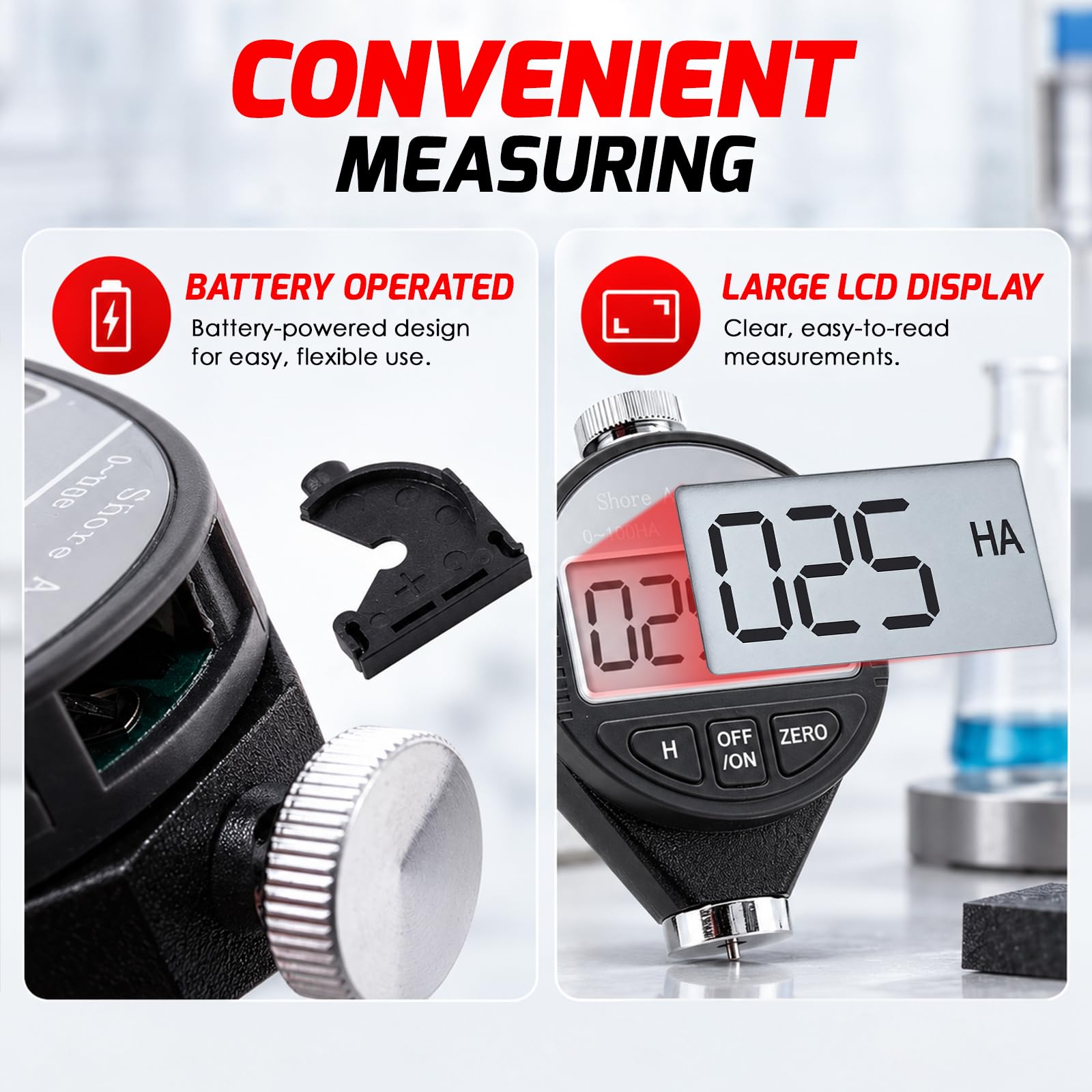 Shore A Hardness Meter - Digital Durometer Tester -4
