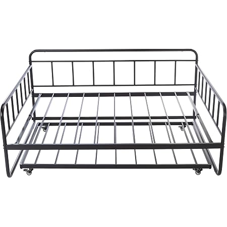 Amazon Basics Full Daybed and Twin Size Trundle Bed Frame