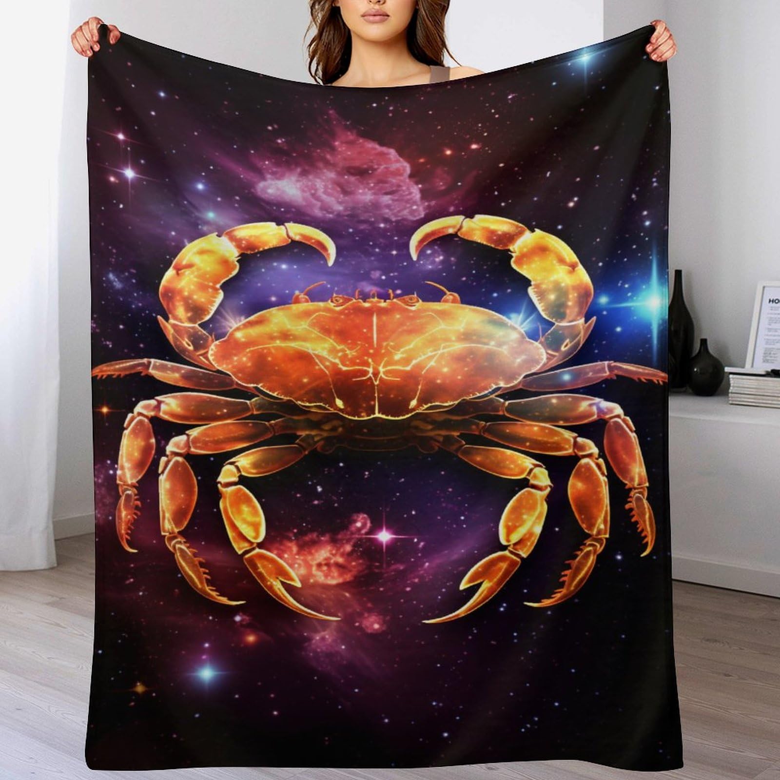 Manta cómoda de cangrejo para tardes acogedoras en casa