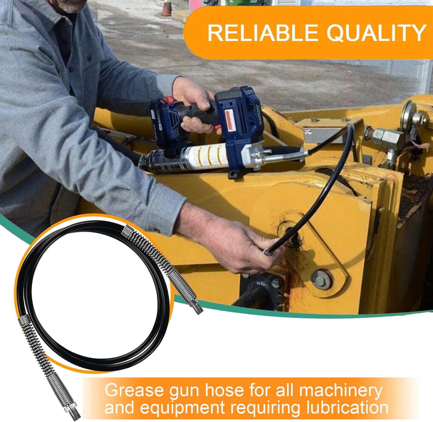 Upgrade 1248HP High-pressure 48-inch hose fits all Lincoln PowerLuber models.　Compatible with 1218，1224，1230，1236．10, 000 PSI.(Without Hp Coupler)