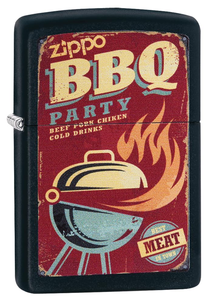 Zippo Lighter, Metal, Black Matte, One Size