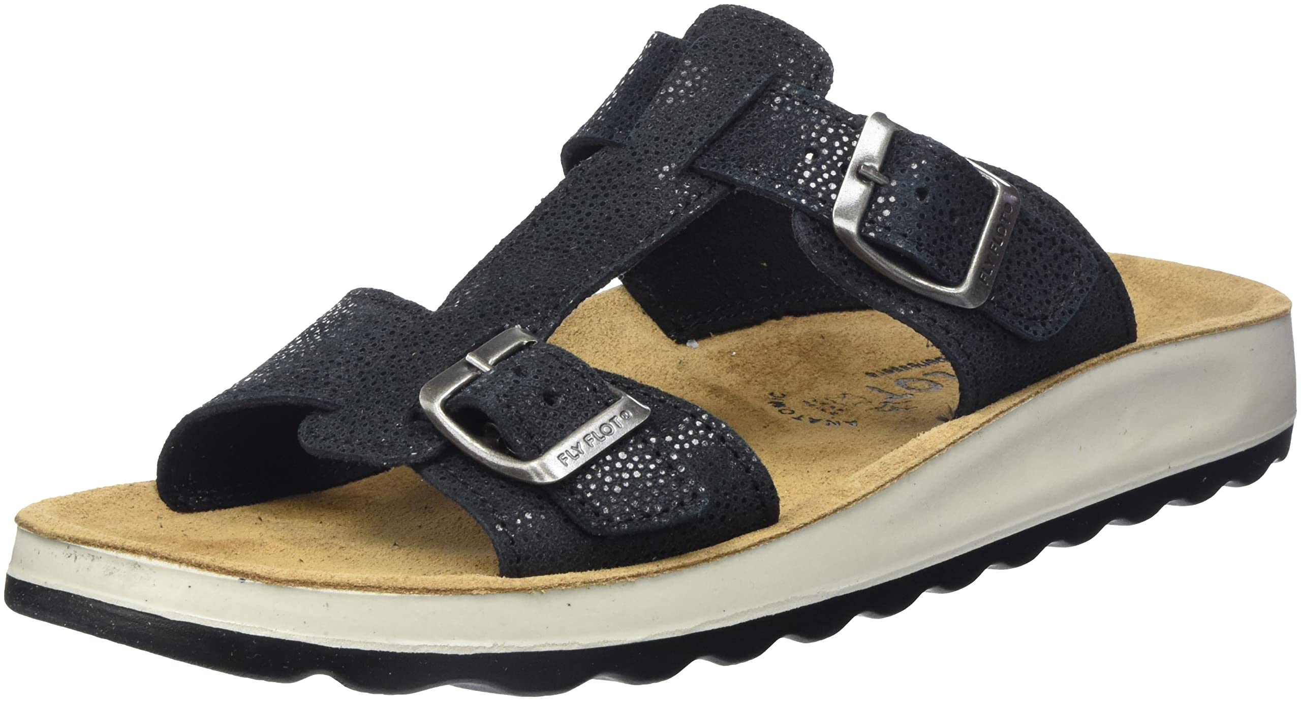 FLY FLOT Women's 391451 Health Care Professional Shoe, Schwarz, 2 UK