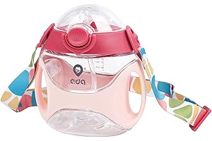 Baby Straw Water Bottle with Handles and Strap for Girls: The Perfect...