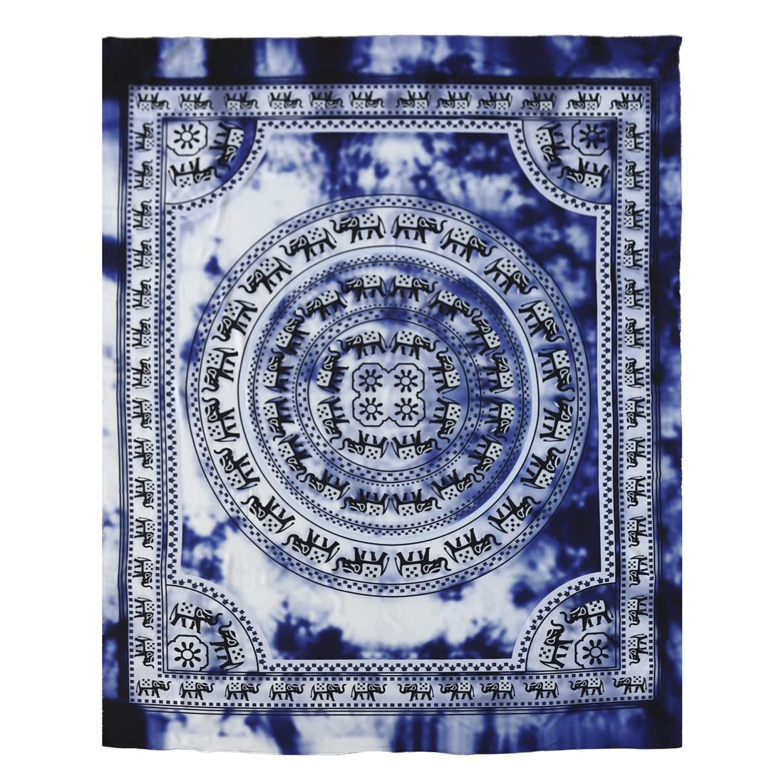 DHESTIA HOME - Pareo de Playa Grande para Suelo 210X230 Mukha - ÚNICO, Talla ÚNICA