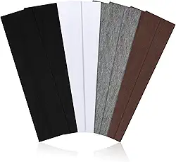 Faixas de cabelo femininas, 8 peças elásticas antiderrapantes de tecido de algodão macio para esportes, treino, ioga e corrida