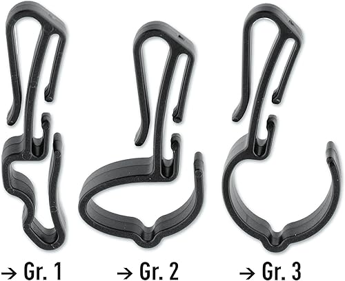 Miniatura 3 de LiteXpress lxa104Headlamp Clip Set, Material Nylon robusto, para un fácil apego del casco de los faros delanteros a diferentes formas y Caps,