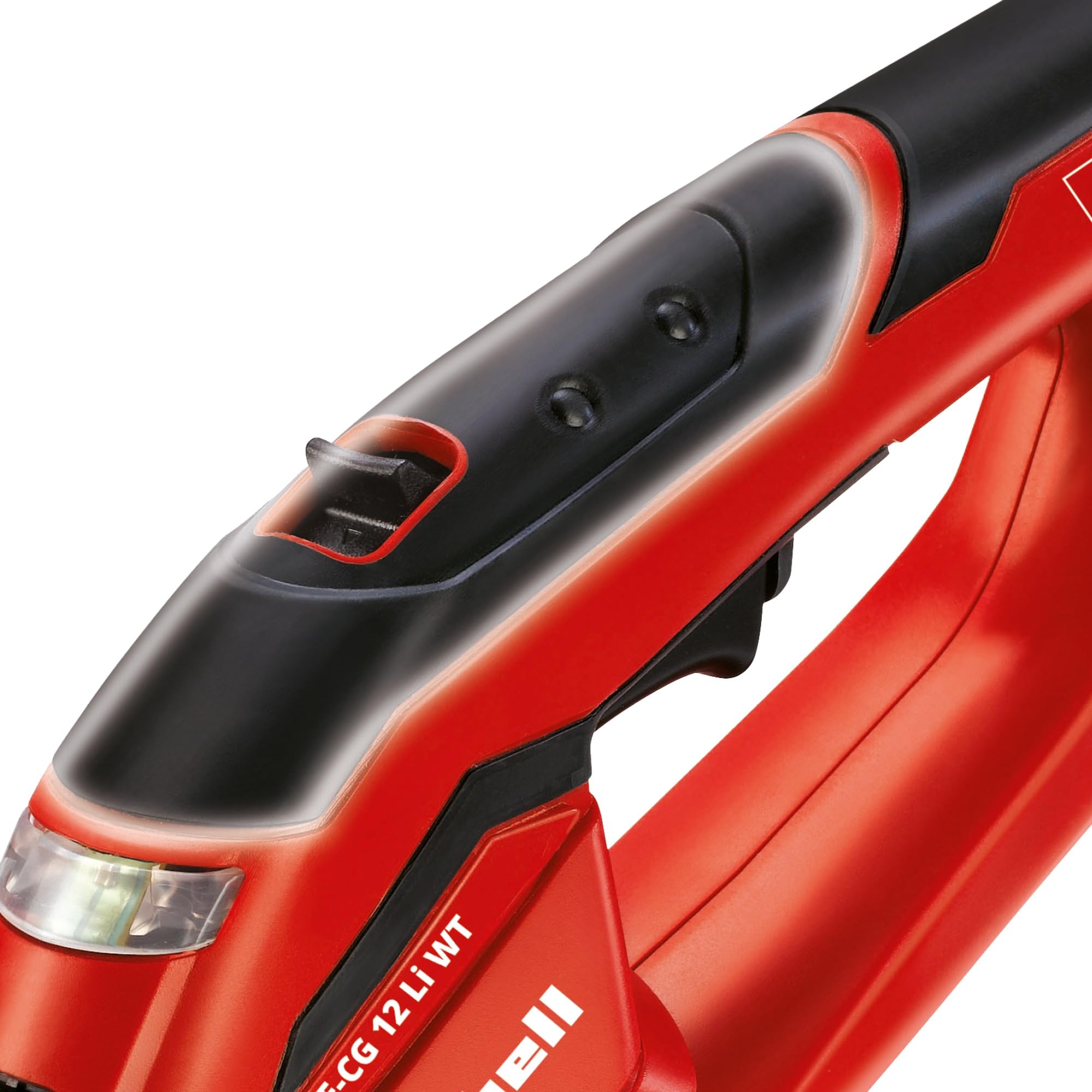 Einhell GE-CG 12 Li akumulatorowe nożyce do trawy i krzewów (litowo-jonowe, 12 V, 1,5 Ah, beznarzędziowa wymiana noży, nóż cięty laserowo, metalowa przekładnia, uchwyt teleskopowy, miękki uchwyt,